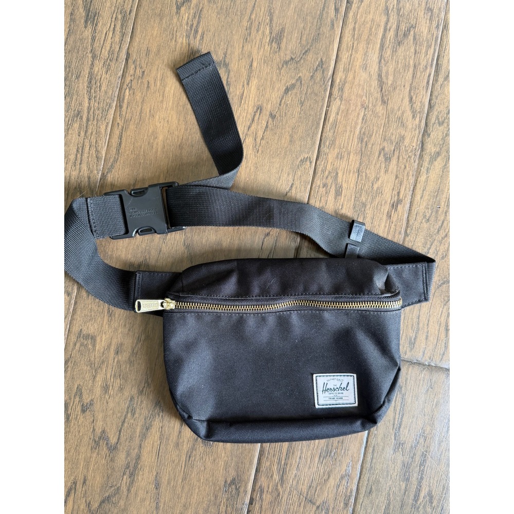 Herschel Supply Co Fifteen Hip Pack Black Canvas Waist Bag Crossbody Fanny Pack
